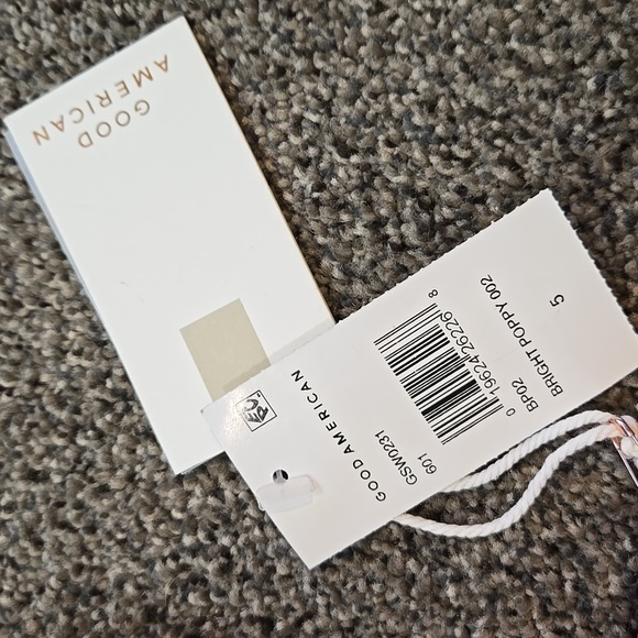 NWT Good American Women Always Fits Swim Bikini Bright Poppy Bra Sz 5/2XL - Picture 5 of 11